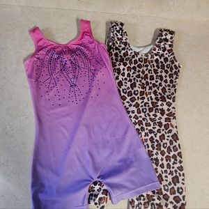 X- SMALL Biketard x2 Gymnastics Tumbling